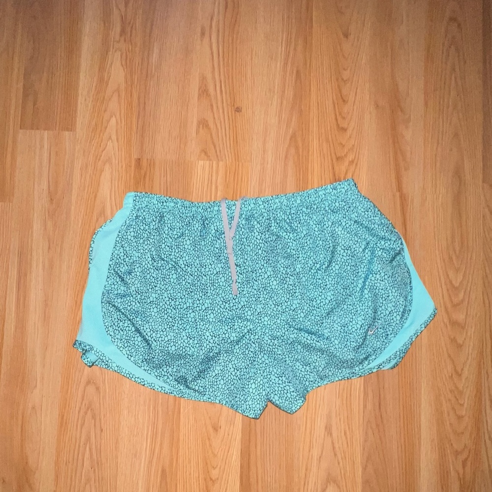 Nike Athletic Shorts Blue with Grey specks XL